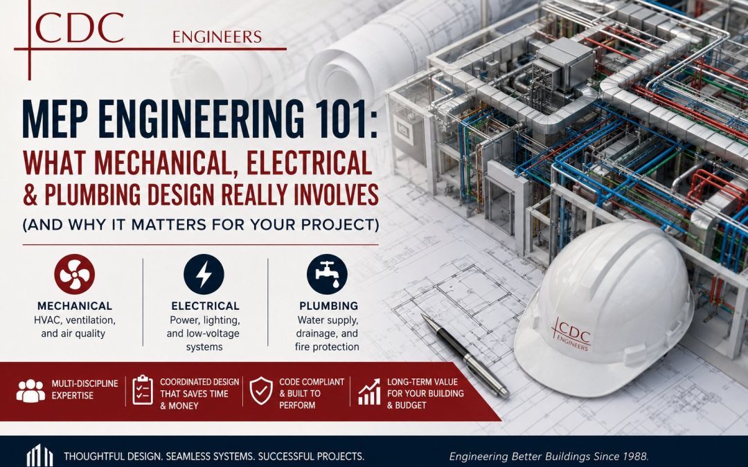 MEP Engineering 101: What Mechanical, Electrical & Plumbing Design Really Involves (and Why It Matters for Your Project).